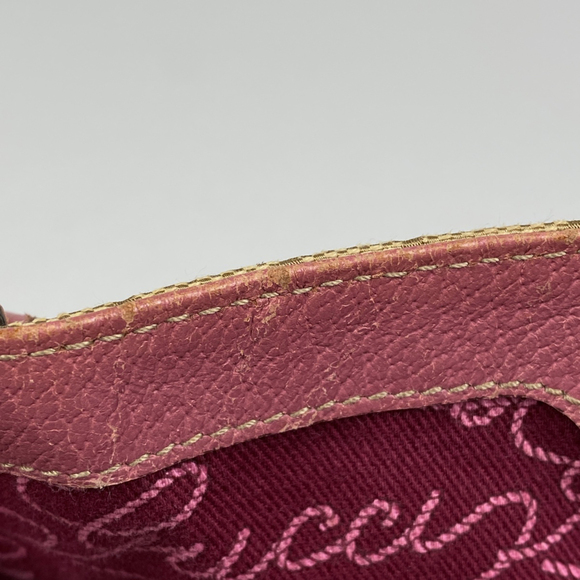 Gucci GG pattern tote bag, shoulder handbag, canvas, pink and beige, 163288, ... - Picture 7 of 8